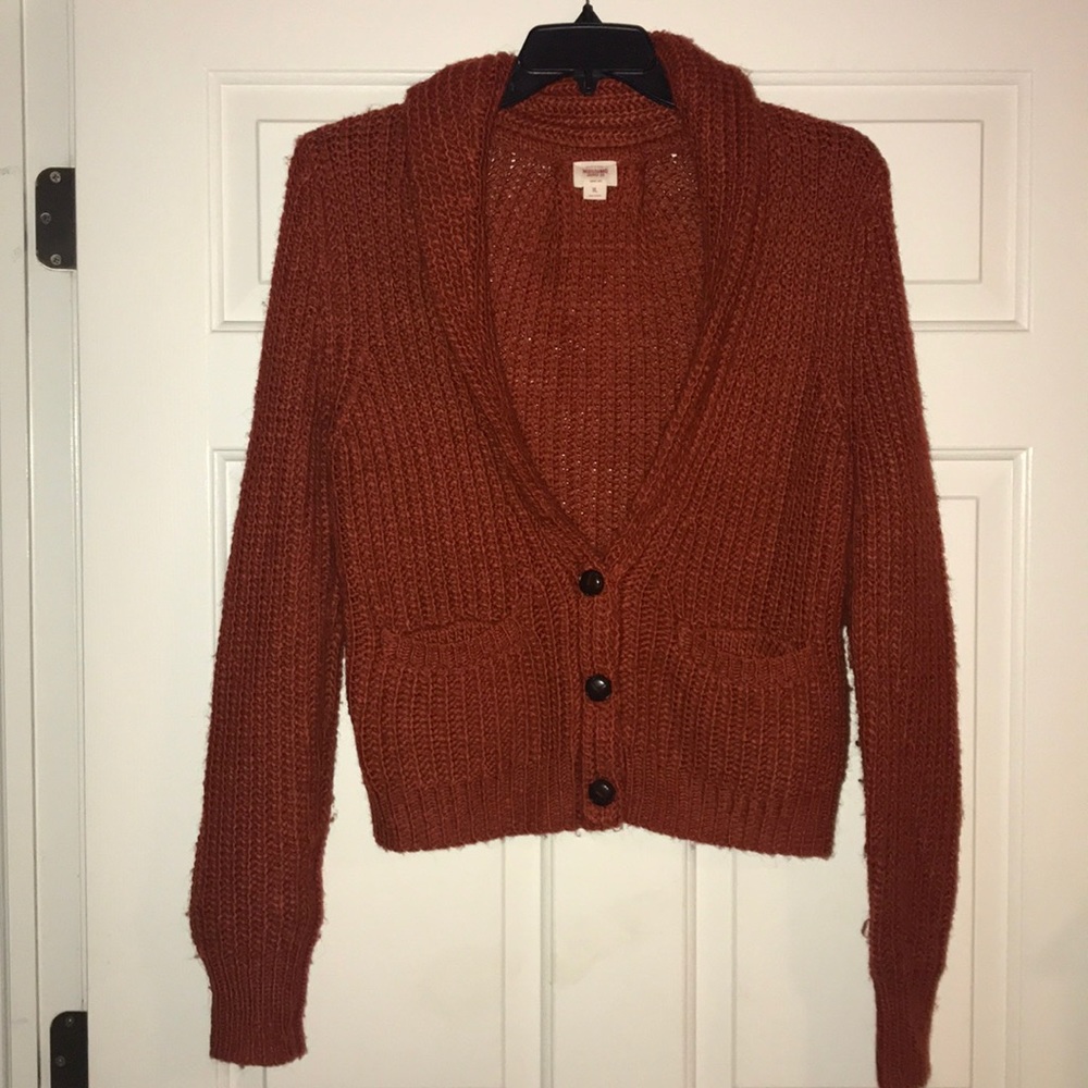 Women’s Mossimo Thick Orange Sweater Cardigan